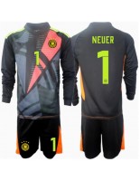 Otroške Nogometnih dresov Nemčija Manuel Neuer #1 Vratar Domači EP 2024 Dolgi rokavi (+ hlače)